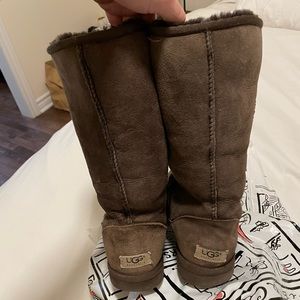 Brown tall ugg boots
